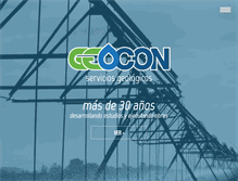Tablet Screenshot of geocon.com.ar